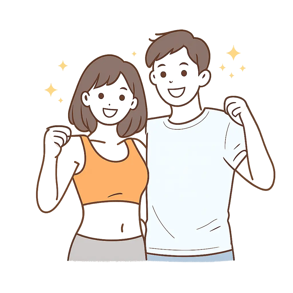 中のよさそうな男女